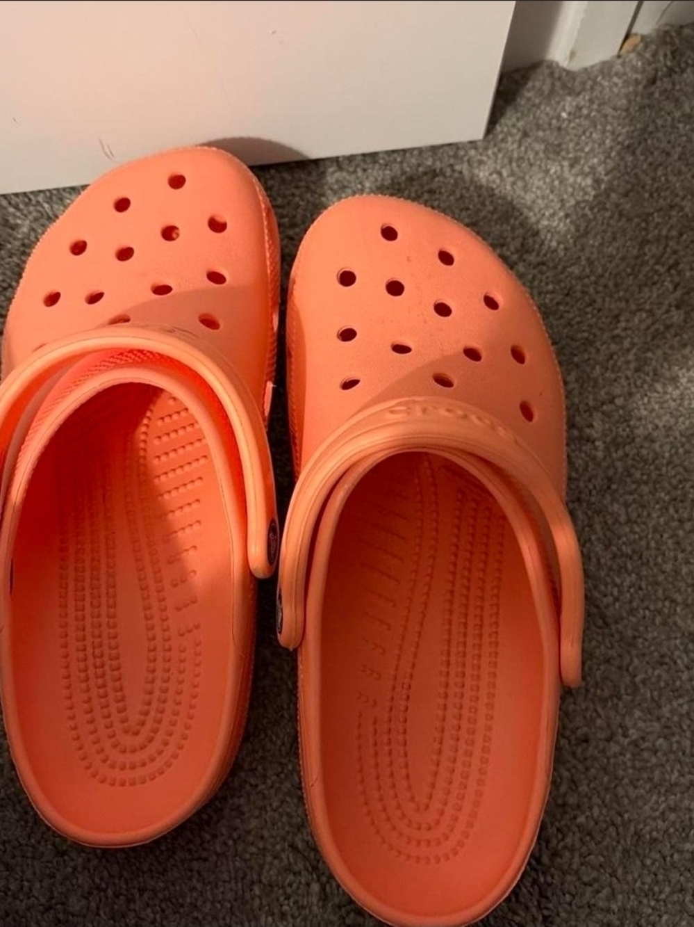 Size 9 Orange Lightweight Clog Shoes